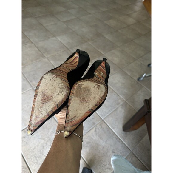 Paul Smith   suede  small hill  Shoes Black   Size  EU 38  pointy  elegant - Picture 12 of 15